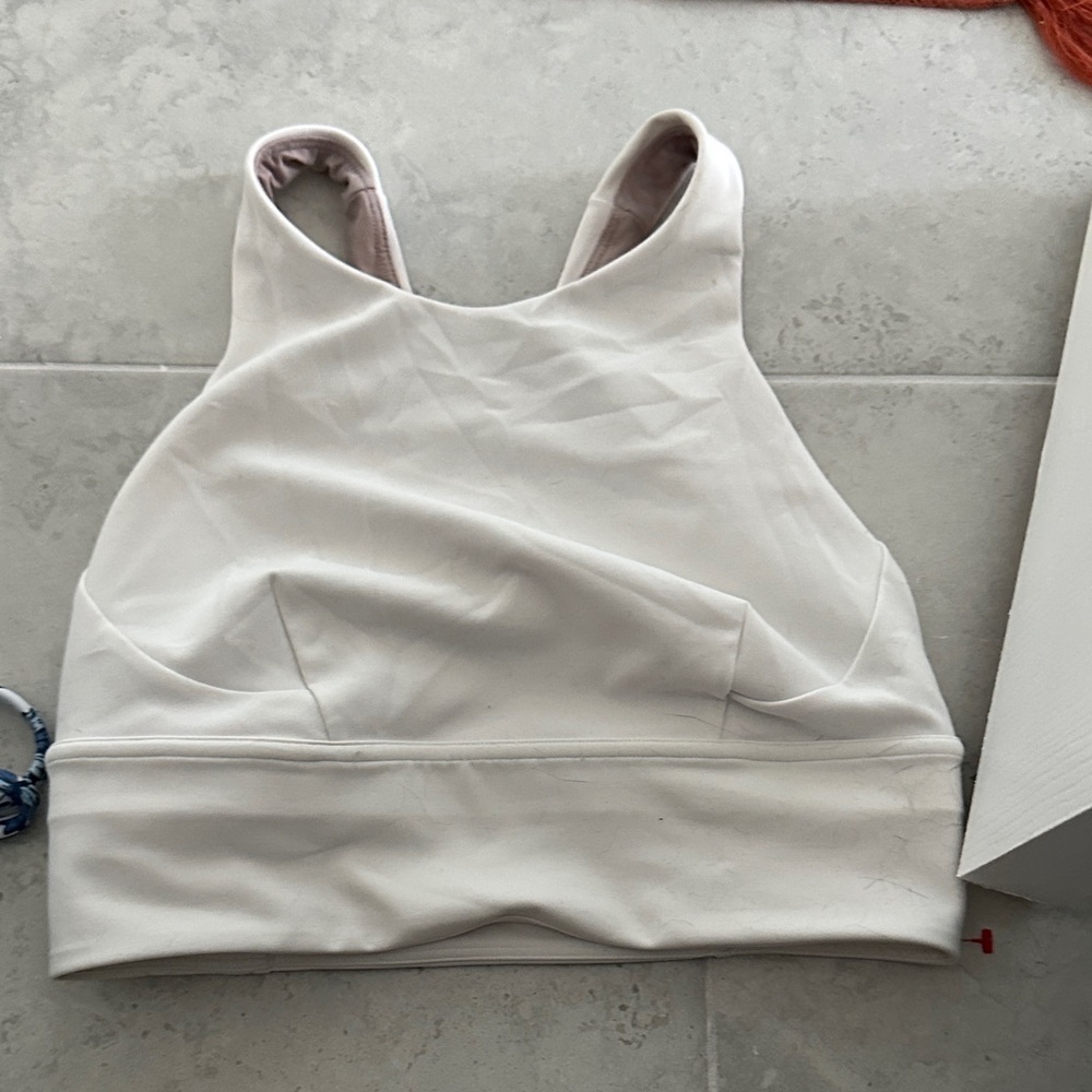 lululemon athletica High-Neck Sports Bralette - Off-White